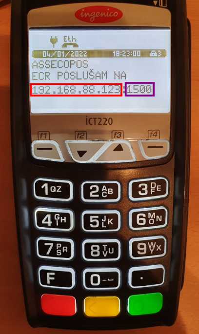 ingenico pos terminal TCPIP small